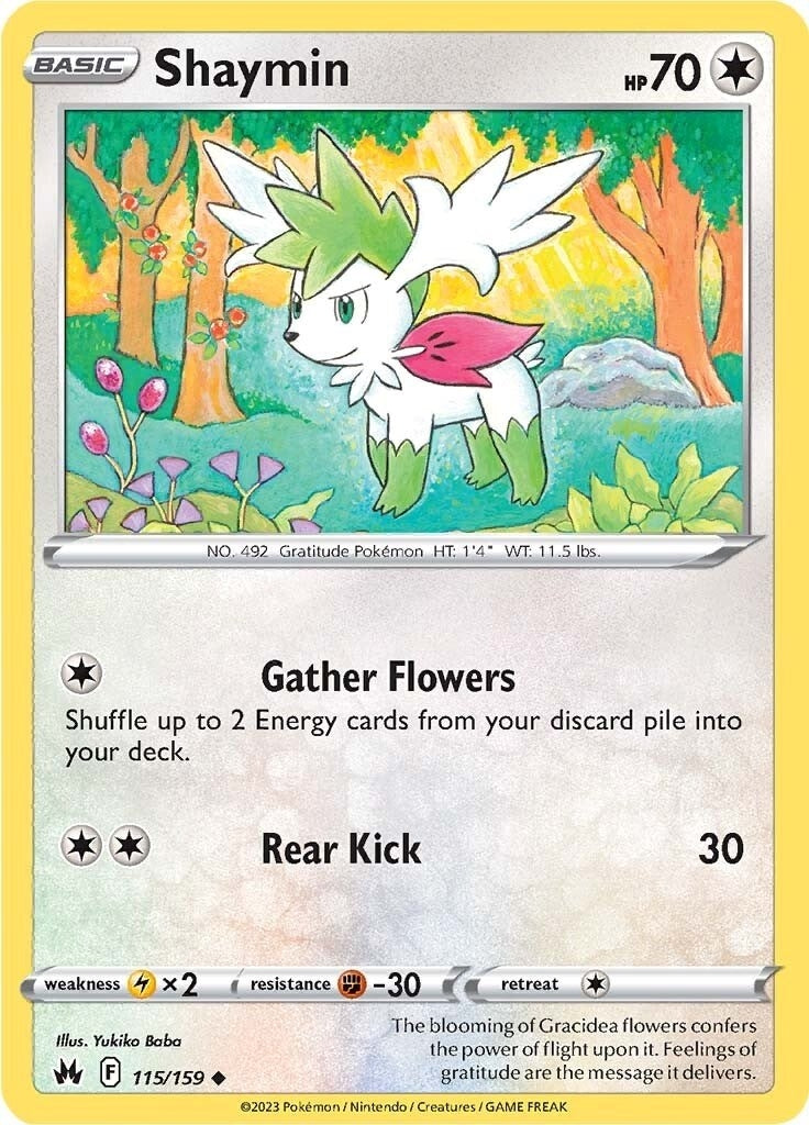 Image for Shaymin (115/159) (CRZ) - Pokemon