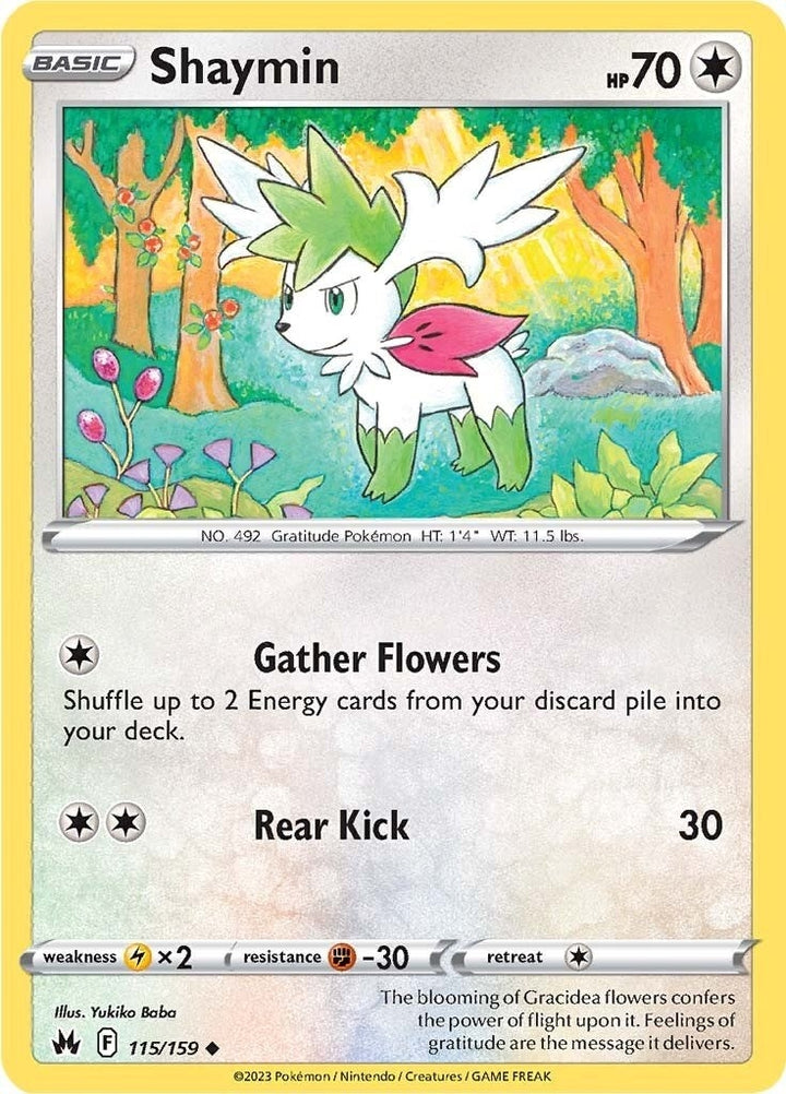 Image for Shaymin (115/159) (CRZ) - Pokemon