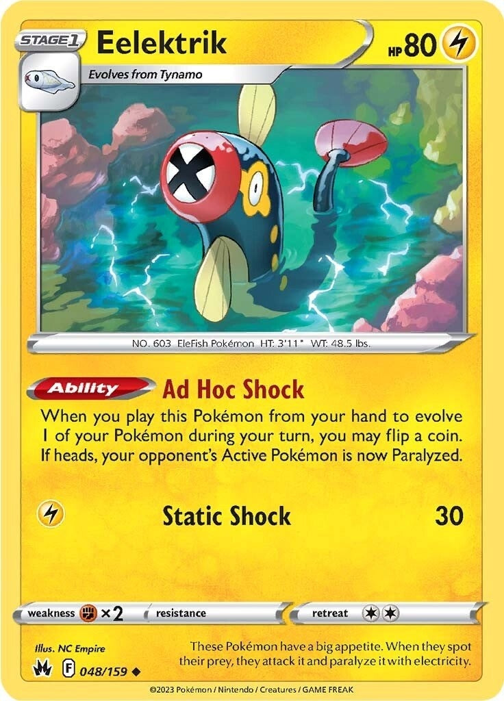 Image for Eelektrik (048/159) (CRZ) - Pokemon