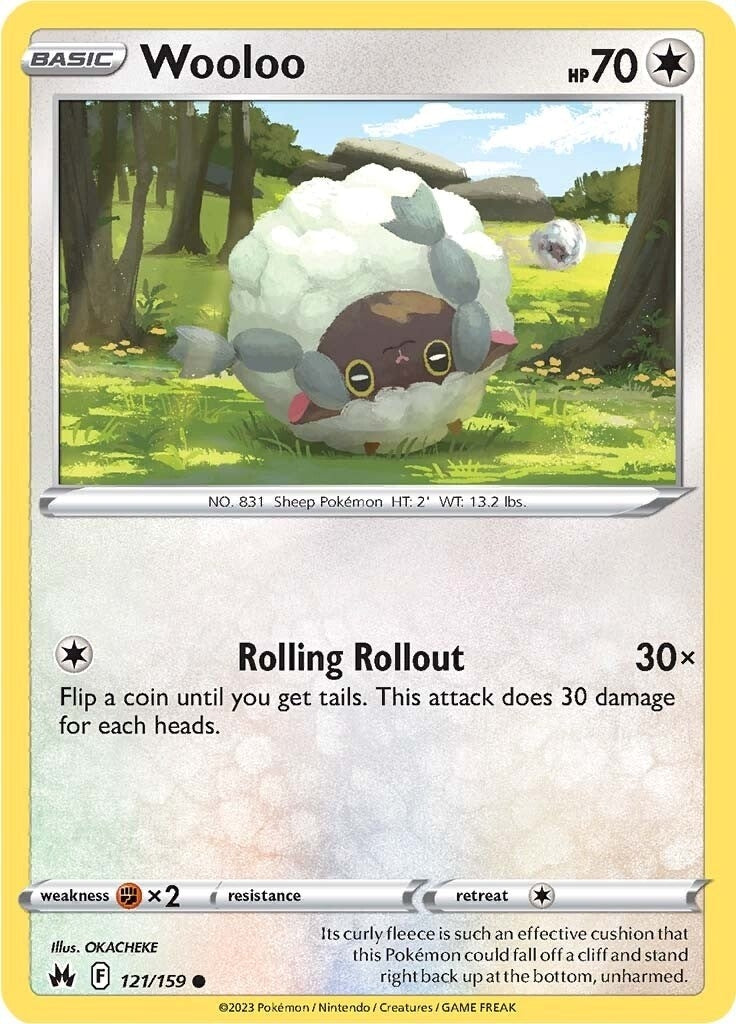 Image for Wooloo (121/159) (CRZ) - Pokemon