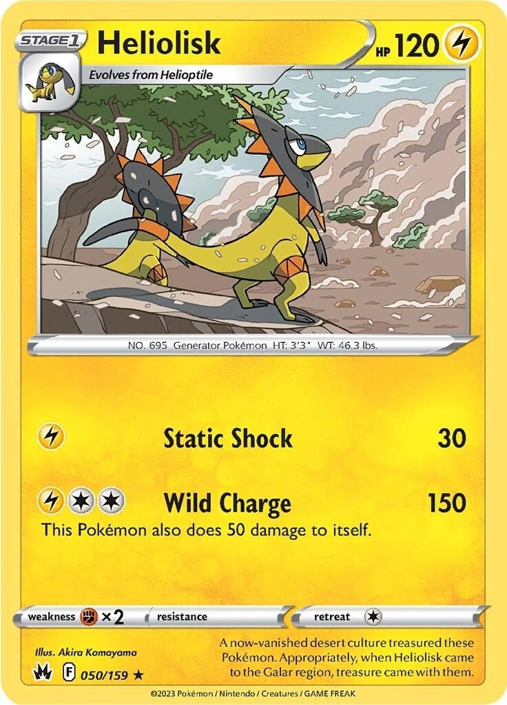 Image for Heliolisk (050/159) (CRZ) - Pokemon