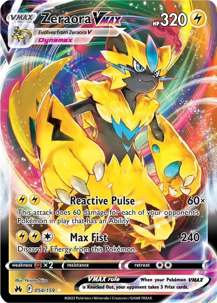 Image for Zeraora VMAX (054/159) (CRZ) - Pokemon