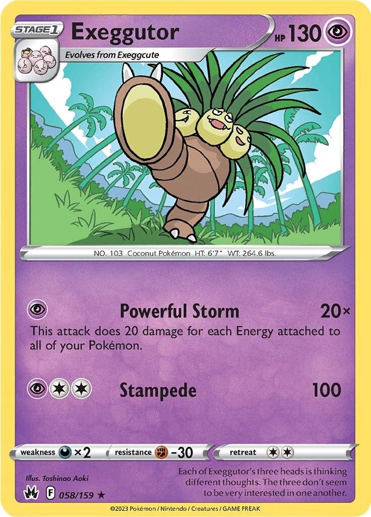 Image for Exeggutor (058/159) (CRZ) - Pokemon
