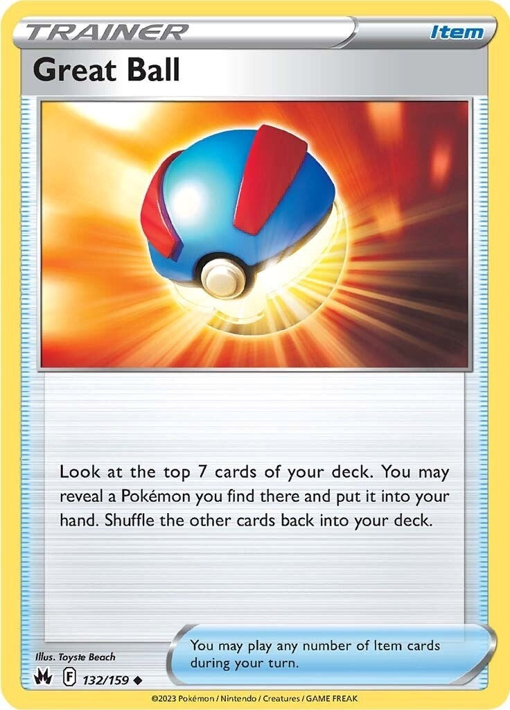 Image for Great Ball (132/159) (CRZ) - Pokemon