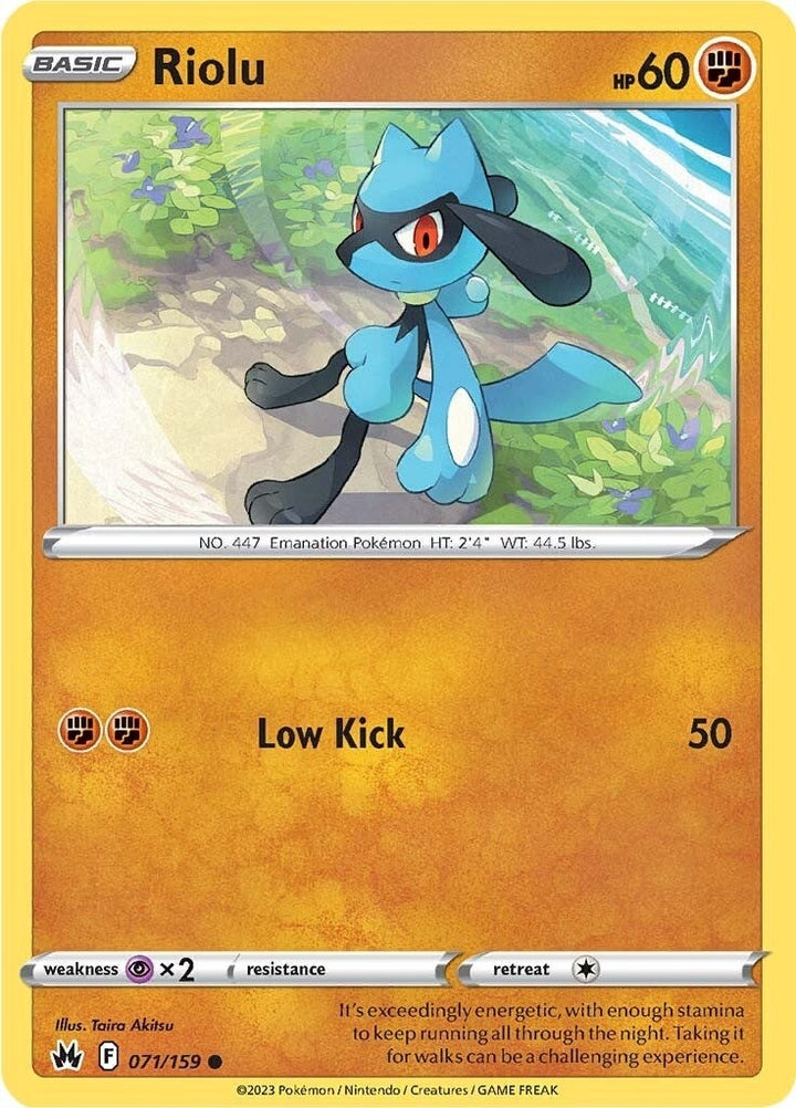 Image for Riolu (071/159) (CRZ) - Pokemon