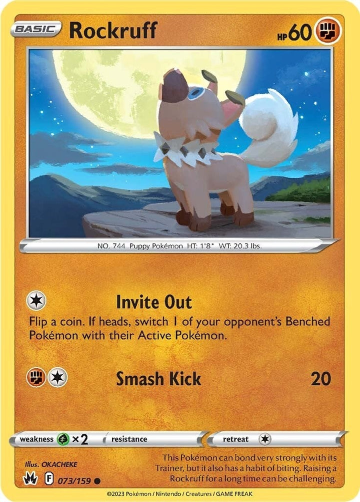 Image for Rockruff (073/159) (CRZ) - Pokemon
