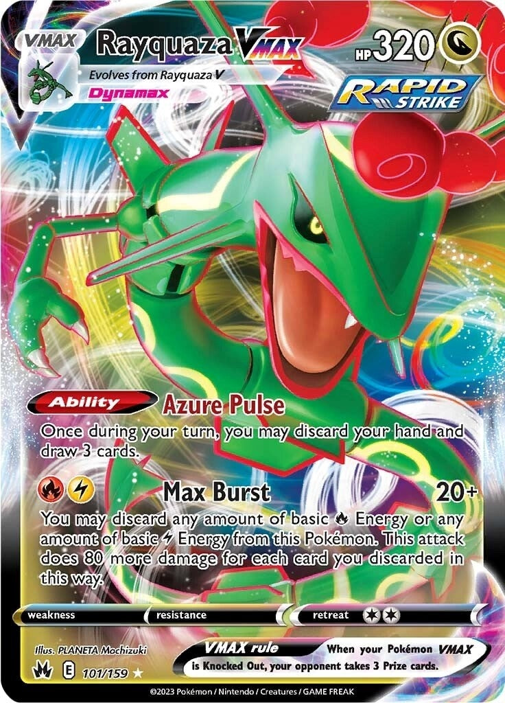 Image for Rayquaza VMAX (101) (101/159) (CRZ) - Pokemon