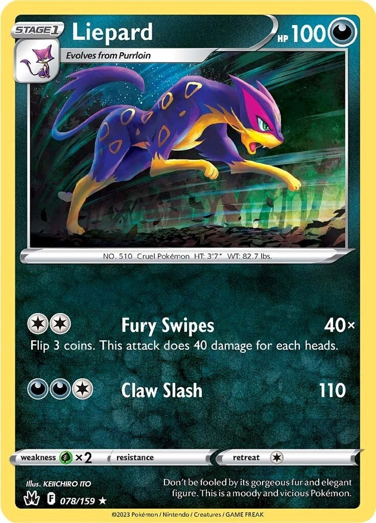 Image for Liepard (078/159) (CRZ) - Pokemon