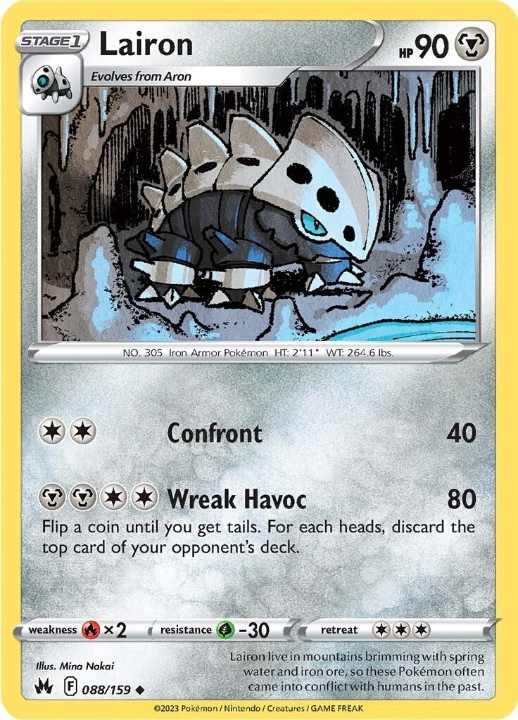 Image for Lairon (088/159) (CRZ) - Pokemon