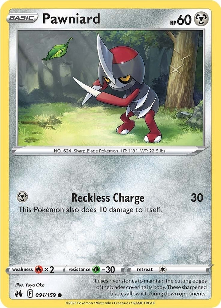 Image for Pawniard (91) (091/159) (CRZ) - Pokemon