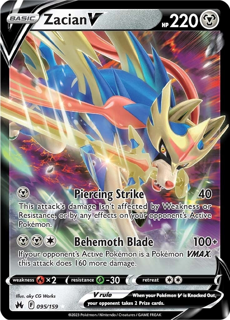 Image for Zacian V (095/159) (CRZ) - Pokemon