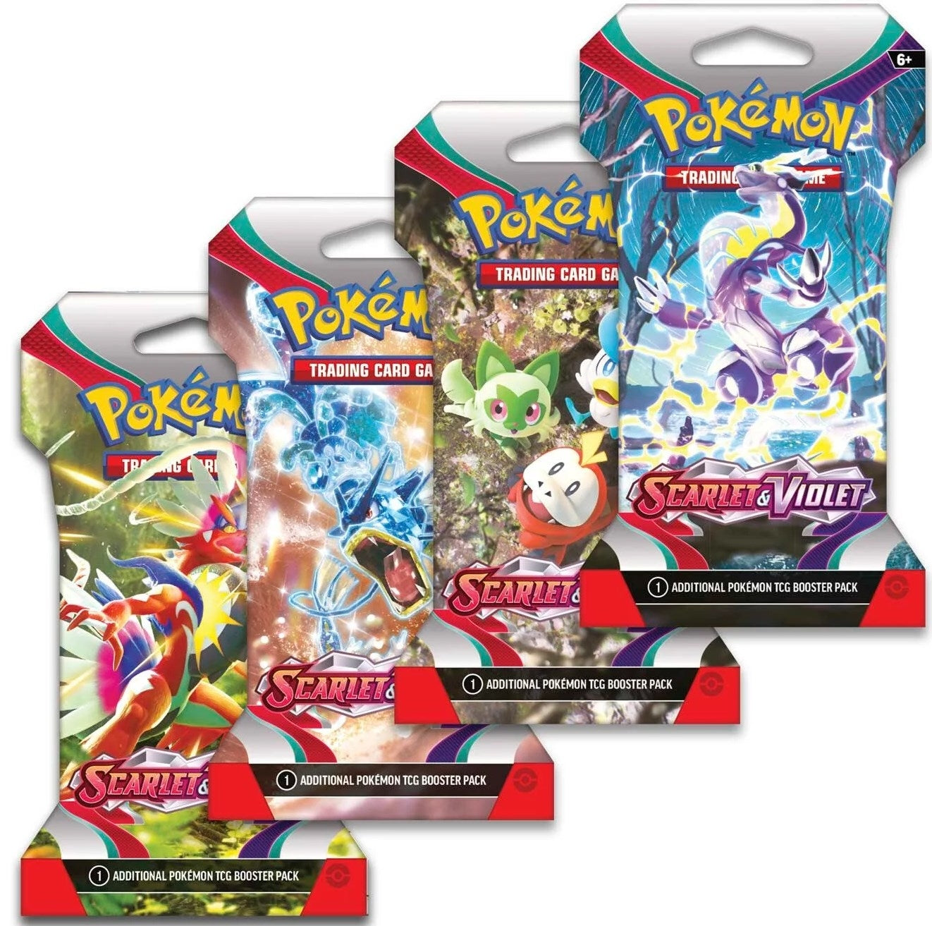 Image for Scarlet & Violet Sleeved Booster Pack Art Bundle [Set of 4] - Pokemon