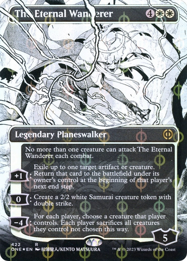 Image for The Eternal Wanderer (Borderless) (Step-and-Compleat Foil) (422) - Magic: The Gathering