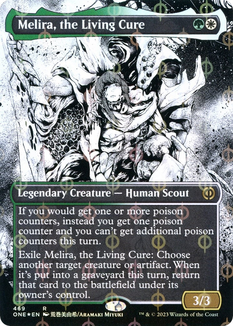 Image for Melira, the Living Cure (Borderless) (Step-and-Compleat Foil) (469) - Magic: The Gathering