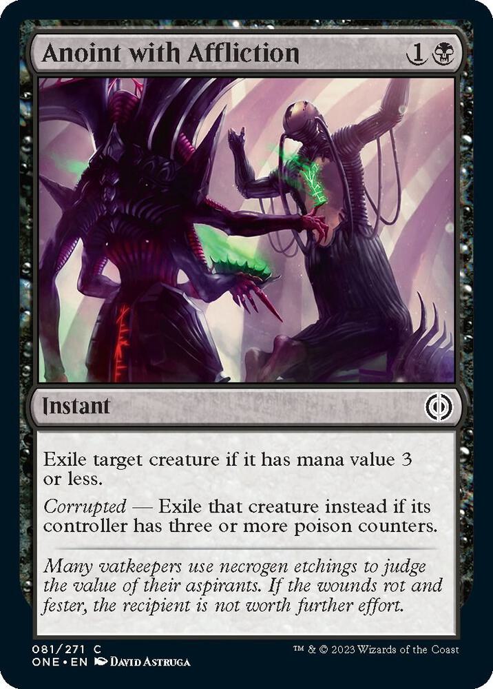 Image for Anoint with Affliction (81) (ONE) - Magic: The Gathering