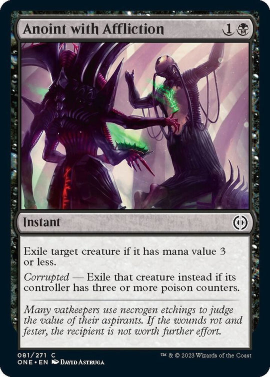 Image for Anoint with Affliction (81) (ONE) - Magic: The Gathering