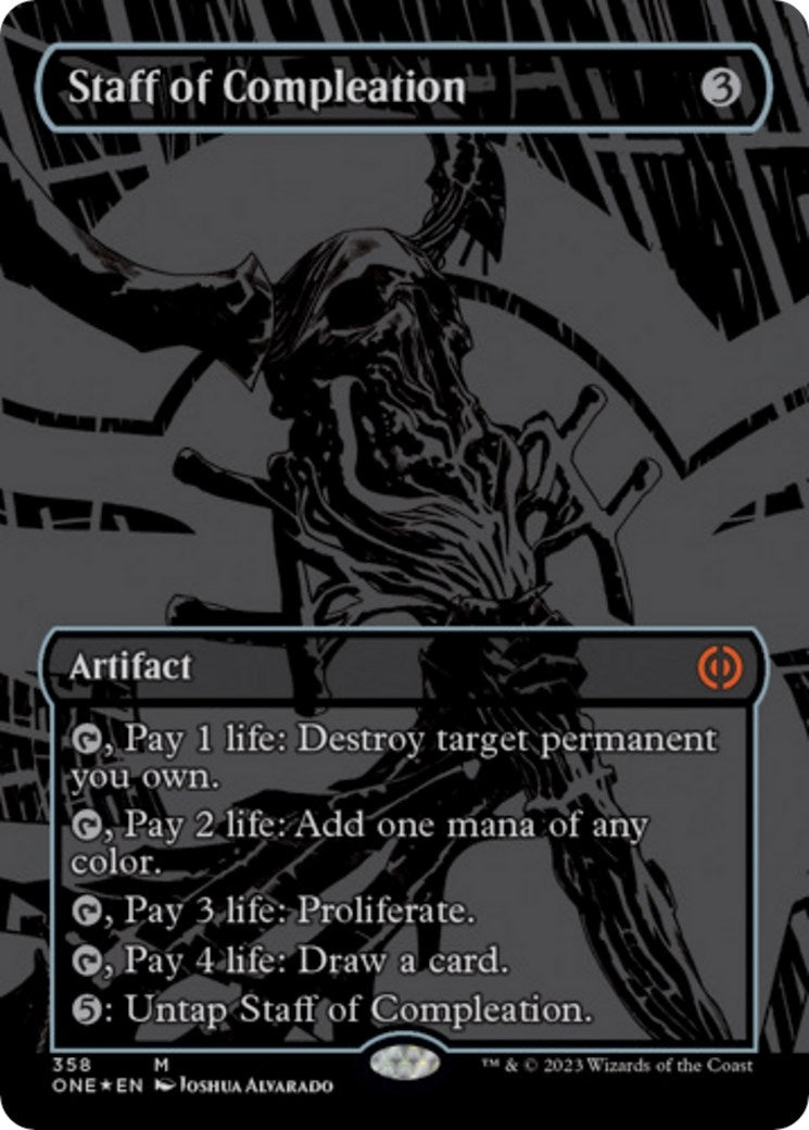 Image for Staff of Compleation (Oil Slick Raised Foil) (358) - Magic: The Gathering