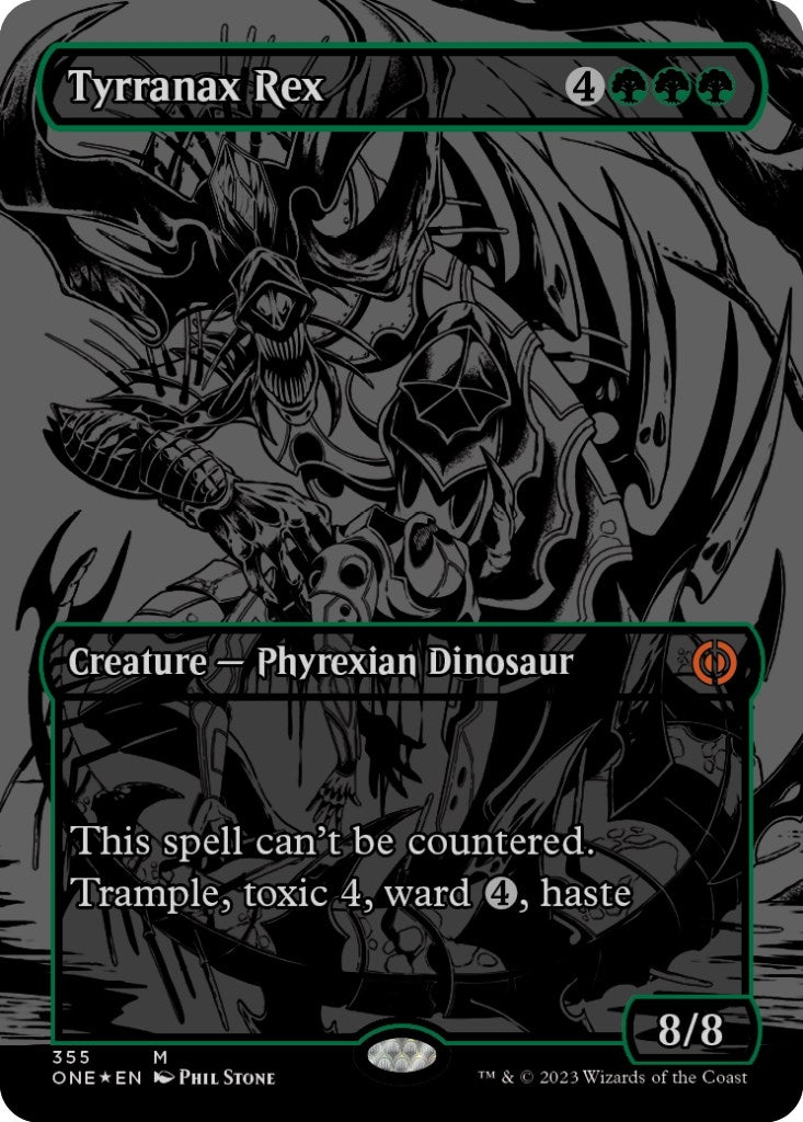 Image for Tyrranax Rex (Oil Slick Raised Foil) (355) - Magic: The Gathering