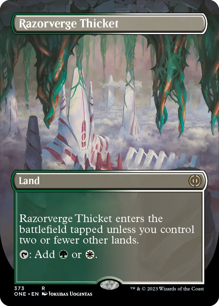 Image for Razorverge Thicket (Borderless) (373) - Magic: The Gathering