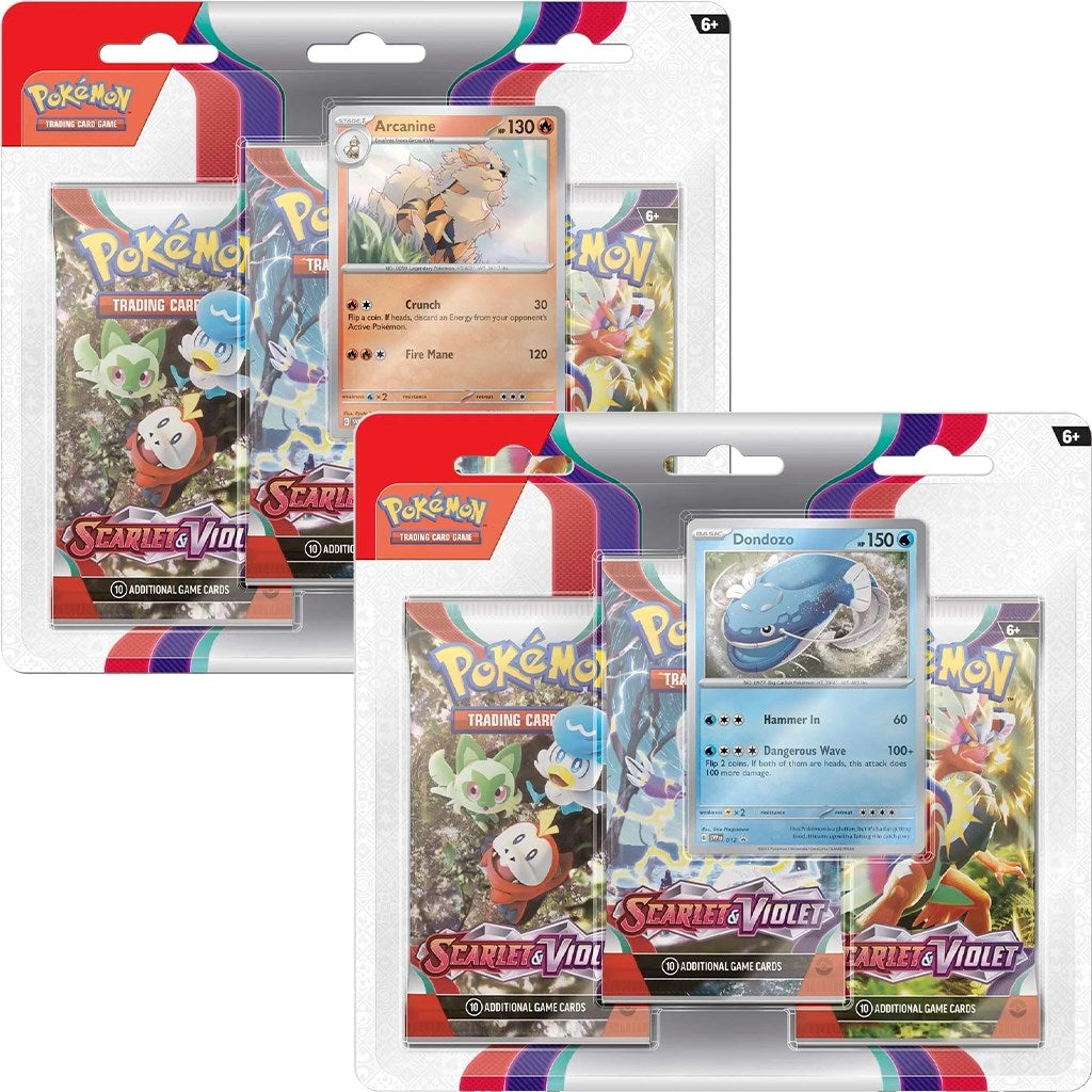 Image for Scarlet & Violet 3 Pack Blister [Set of 2] - Pokemon
