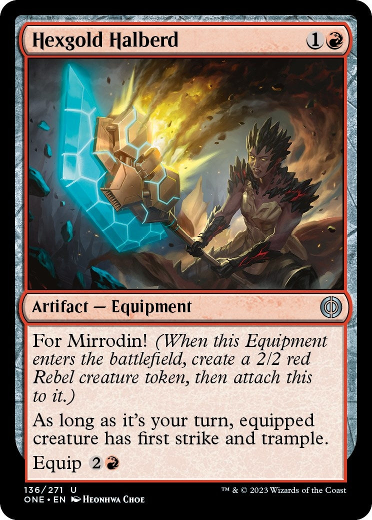 Image for Hexgold Halberd (136) - Magic: The Gathering