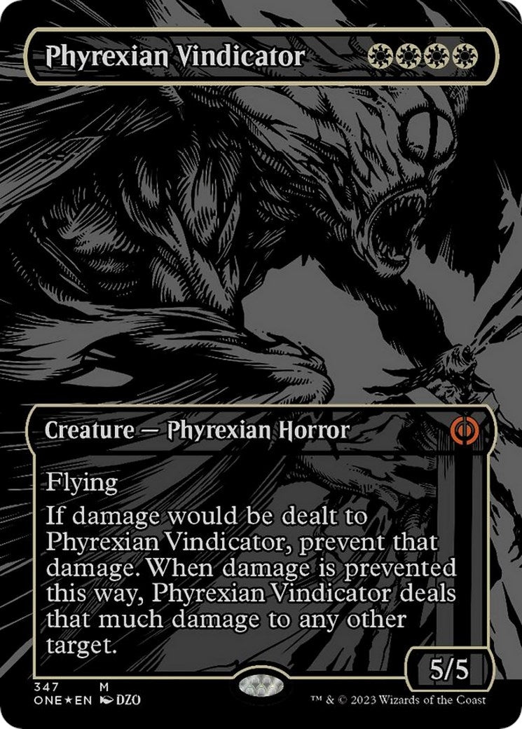 Image for Phyrexian Vindicator (Oil Slick Raised Foil) (347) - Magic: The Gathering