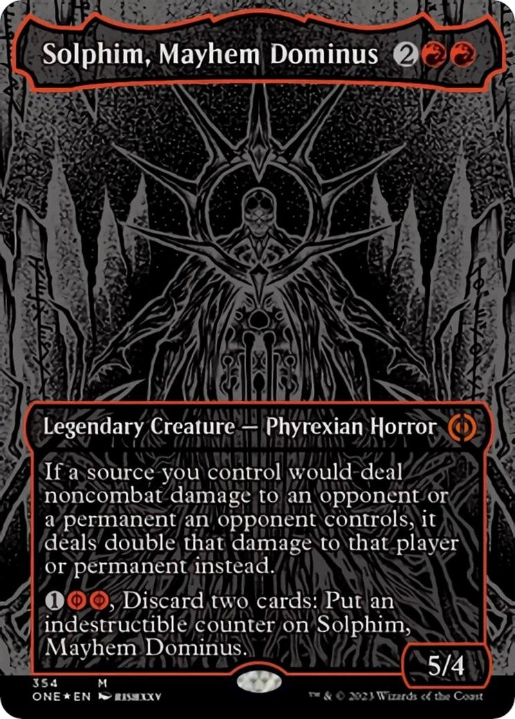 Image for Solphim, Mayhem Dominus (Oil Slick Raised Foil) (354) - Magic: The Gathering