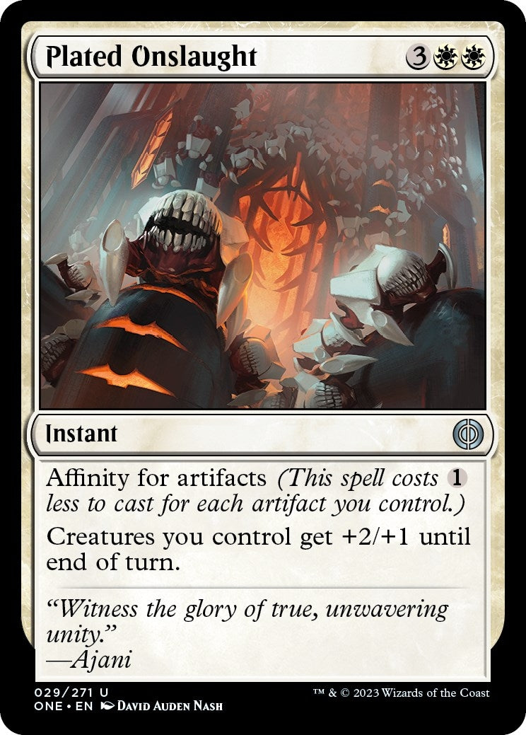 Image for Plated Onslaught (29) - Magic: The Gathering