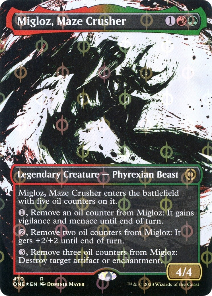 Image for Migloz, Maze Crusher (Showcase) (Step-and-Compleat Foil) (470) - Magic: The Gathering