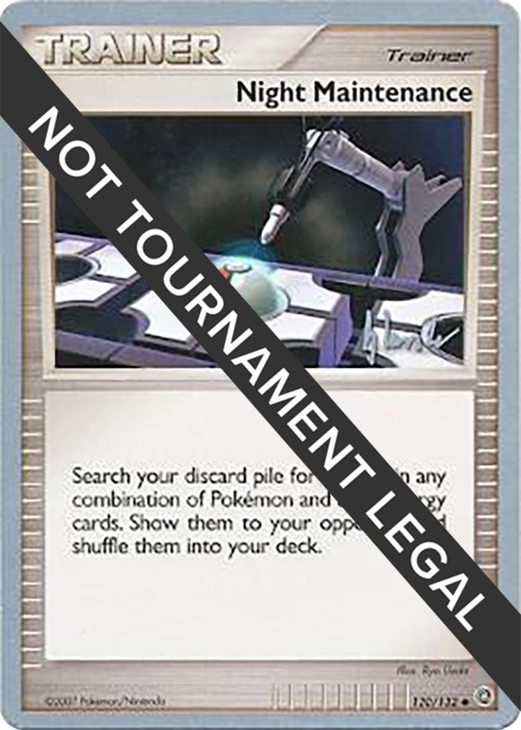 Image for Night Maintenance - 2008 (Dylan Lefavour) (120/132) (WCD) - Pokemon