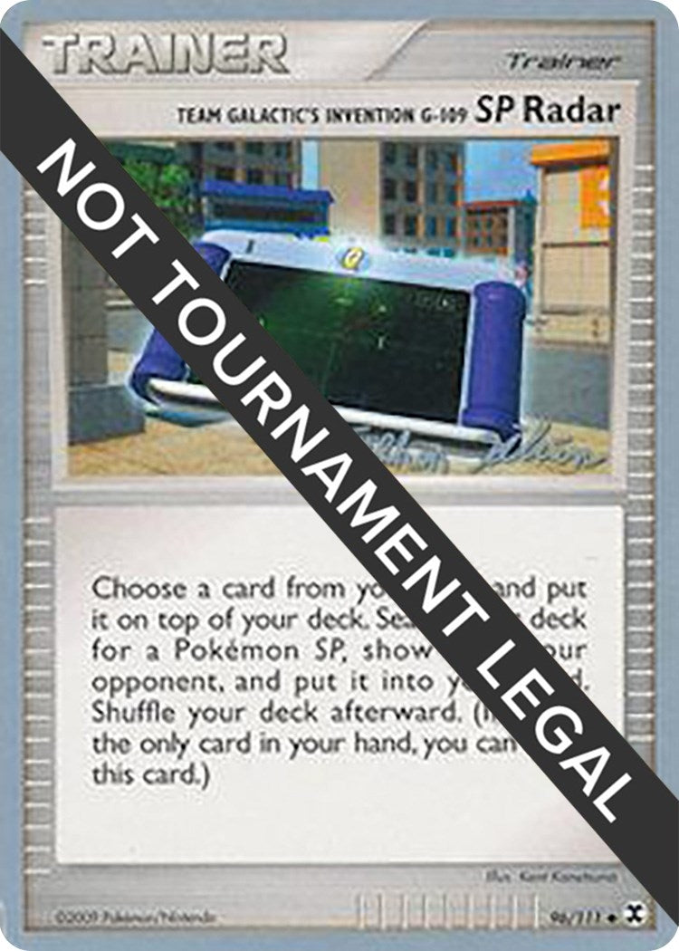Image for Team Galactic's Invention G-109 SP Radar - 2009 (Stephen Silvestro) (96/111) (WCD) - Pokemon