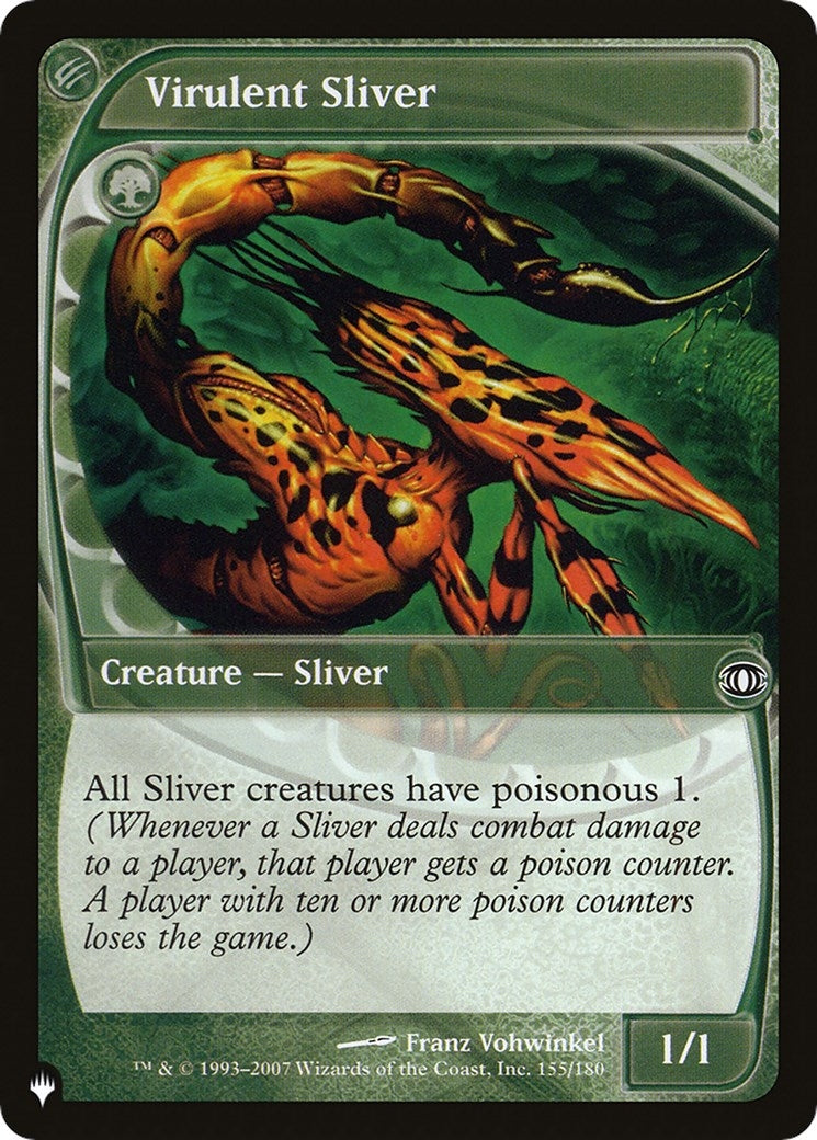 Image for Virulent Sliver (155/180) - Magic: The Gathering