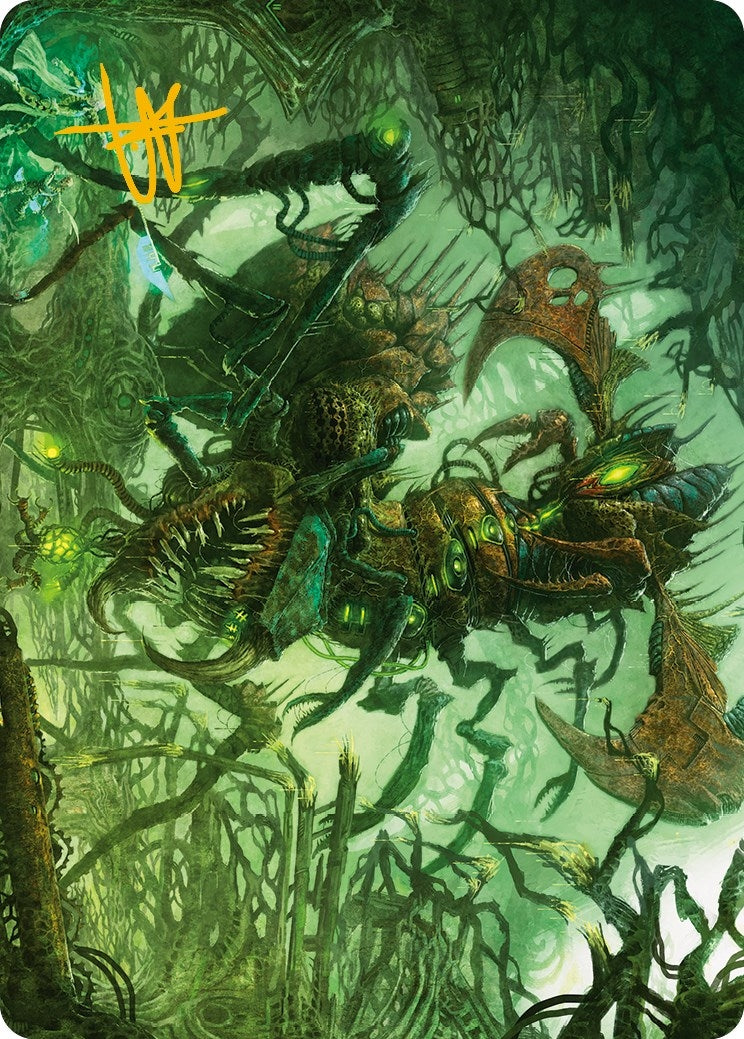 Image for Skyscythe Engulfer Art Card (Gold-Stamped Signature) (42) (ASONE) - Magic: The Gathering