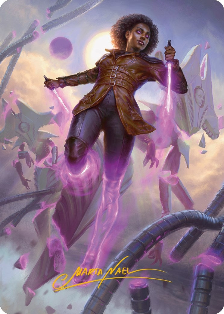 Image for Kaya, Intangible Slayer Art Card (Gold-Stamped Signature) (49) (ASONE) - Magic: The Gathering
