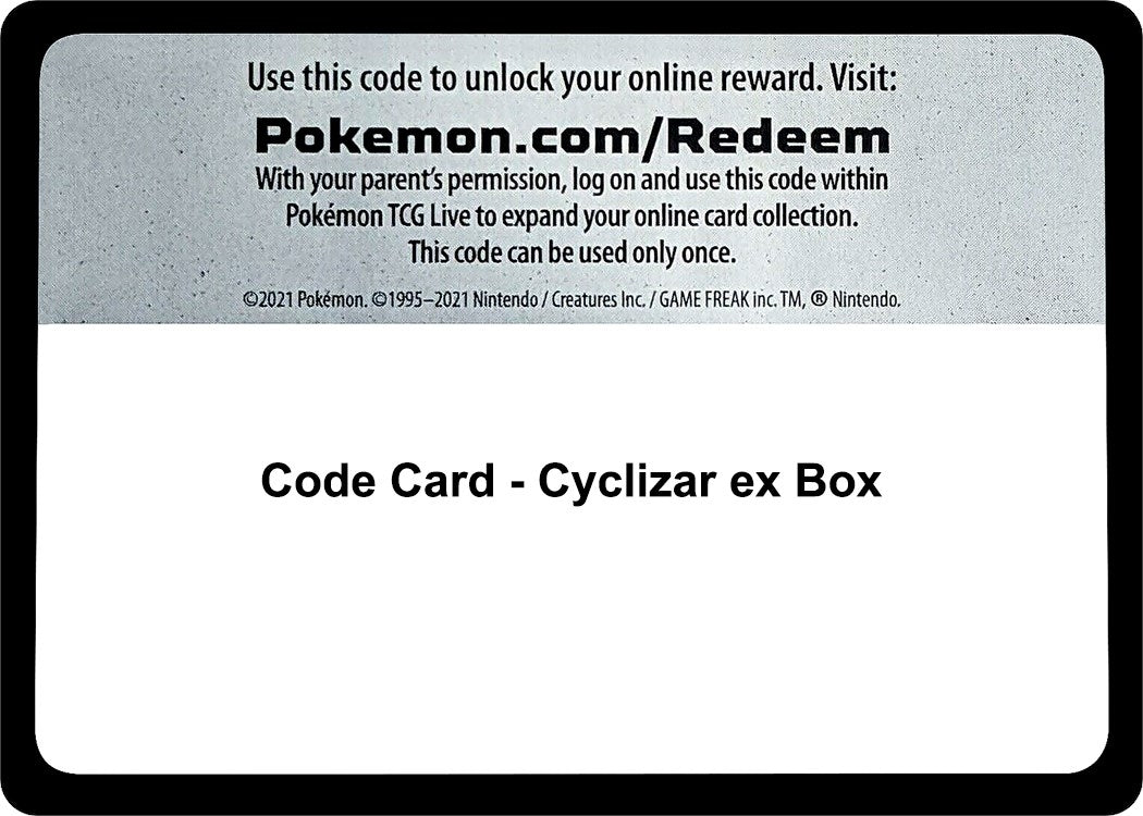 Image for Code Card - Cyclizar ex Box (MCAP) - Pokemon