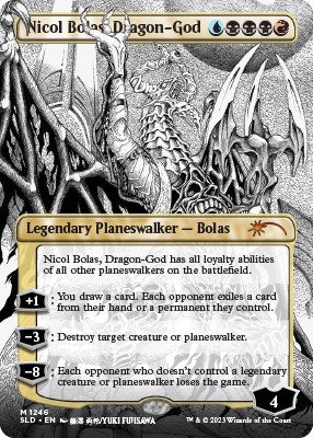 Image for Nicol Bolas, Dragon-God (Borderless) (1246) - Magic: The Gathering