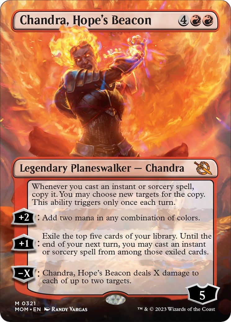 Image for Chandra, Hope's Beacon (Borderless) (321) - Magic: The Gathering