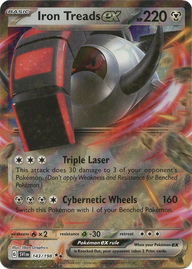 Image for Iron Treads ex (143/198) (SVI) - Pokemon