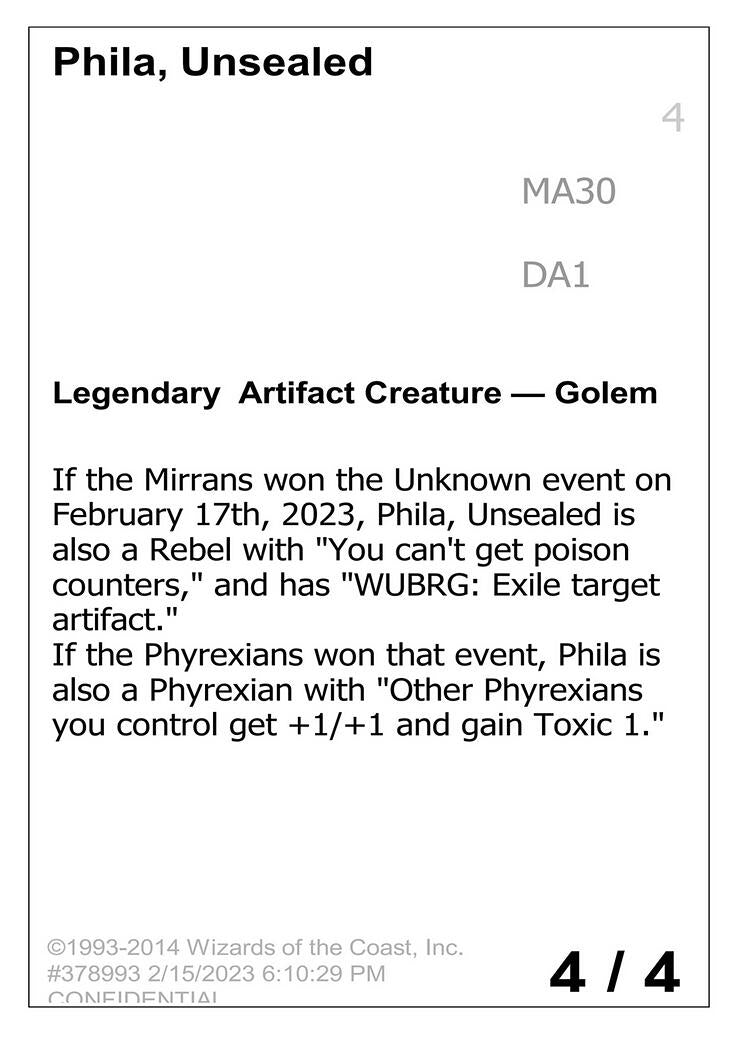 Image for Phila, Unsealed (UNK) - Magic: The Gathering