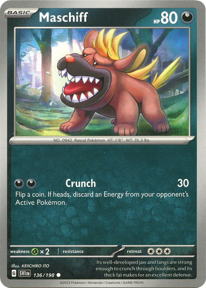 Image for Maschiff (136/198) (SVI) - Pokemon