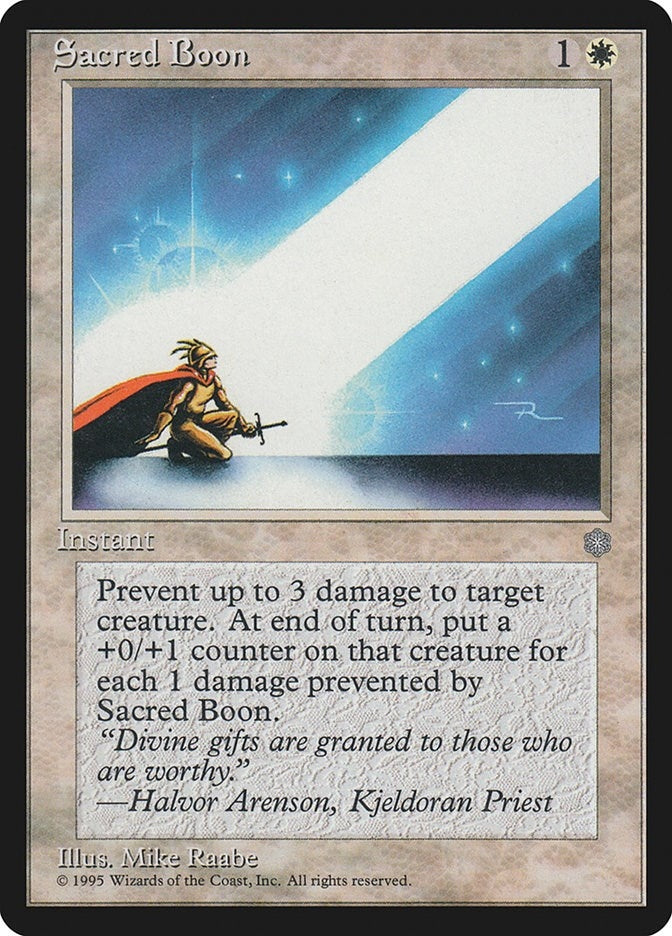 Image for Sacred Boon - Magic: The Gathering