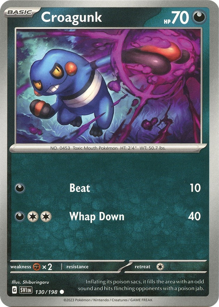 Image for Croagunk (130/198) (SVI) - Pokemon