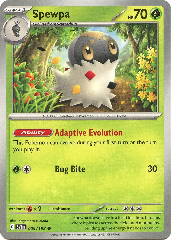Image for Spewpa (009/198) (SVI) - Pokemon