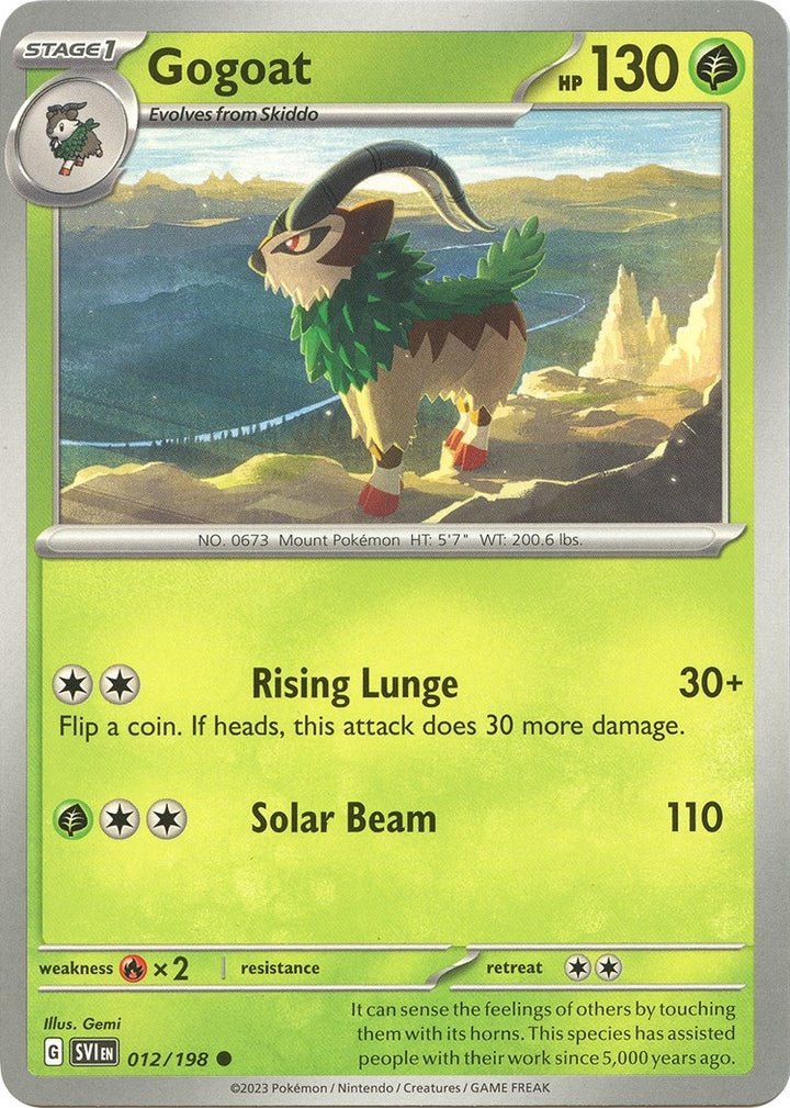 Image for Gogoat (012/198) (SVI) - Pokemon