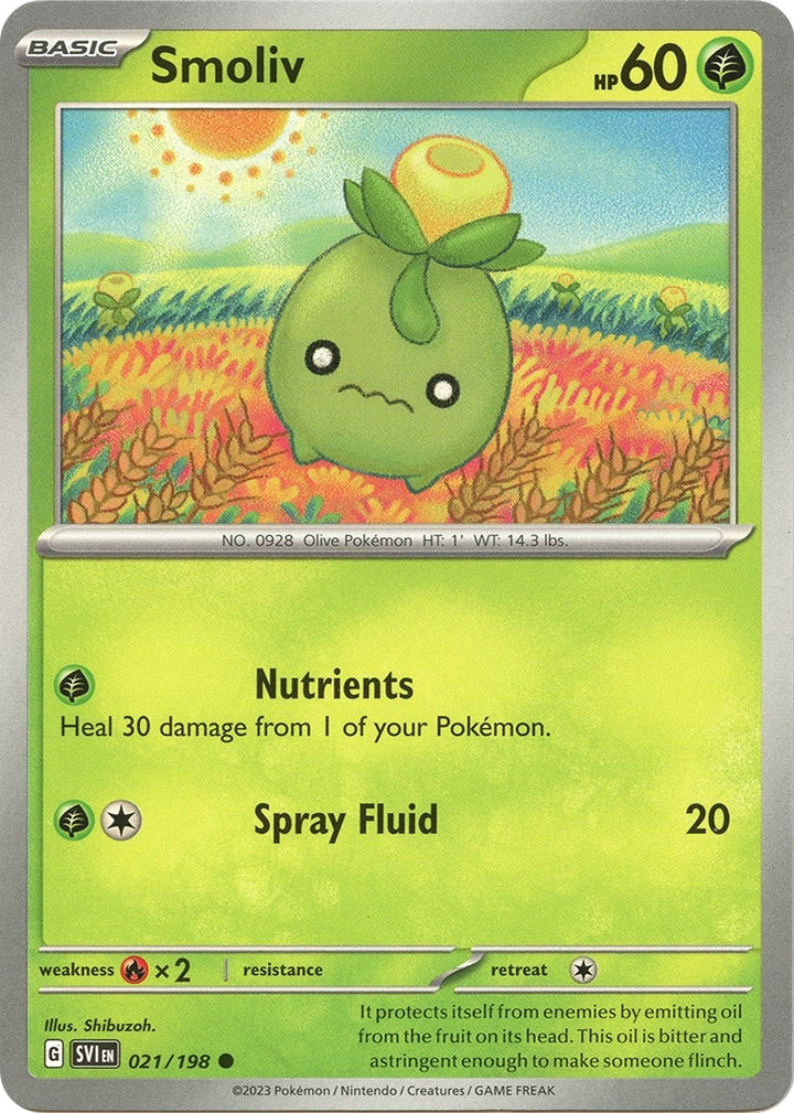 Image for Smoliv (021/198) (SVI) - Pokemon