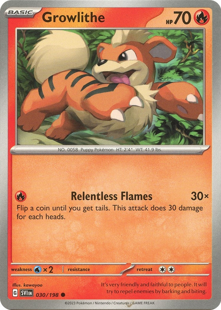 Image for Growlithe (030/198) (SVI) - Pokemon