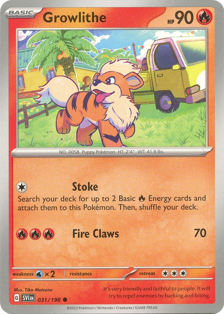 Image for Growlithe (031/198) (SVI) - Pokemon