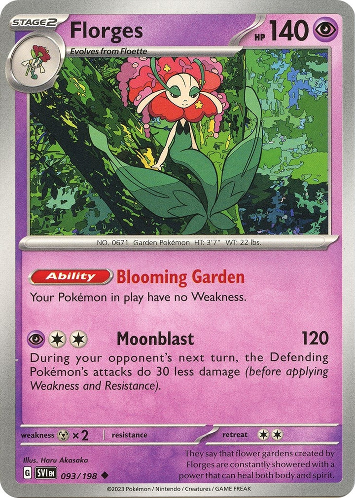 Image for Florges (093/198) (SVI) - Pokemon