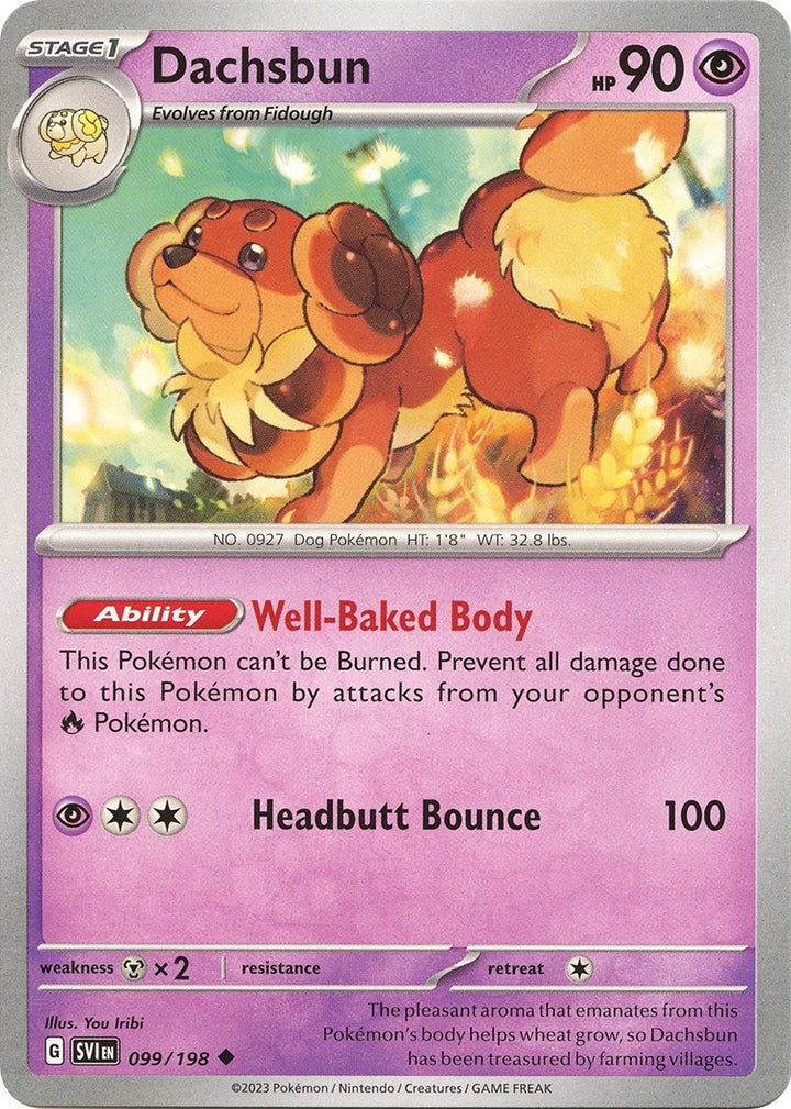 Image for Dachsbun (099/198) (SVI) - Pokemon