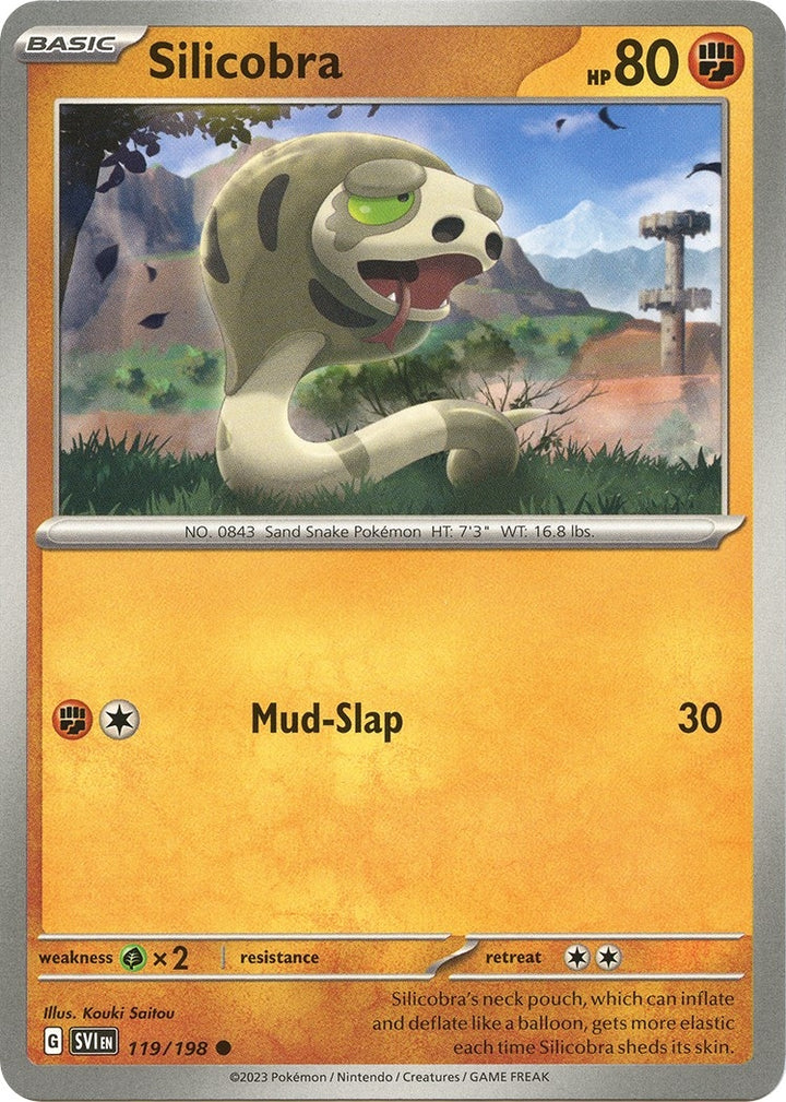 Image for Silicobra (119/198) (SVI) - Pokemon